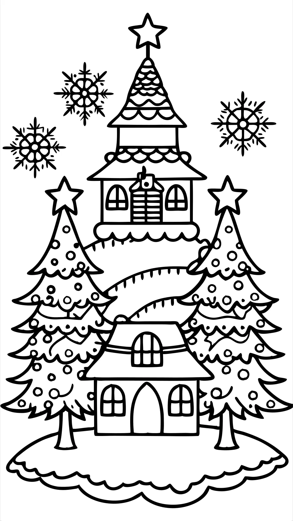 coloriages de Noël durs